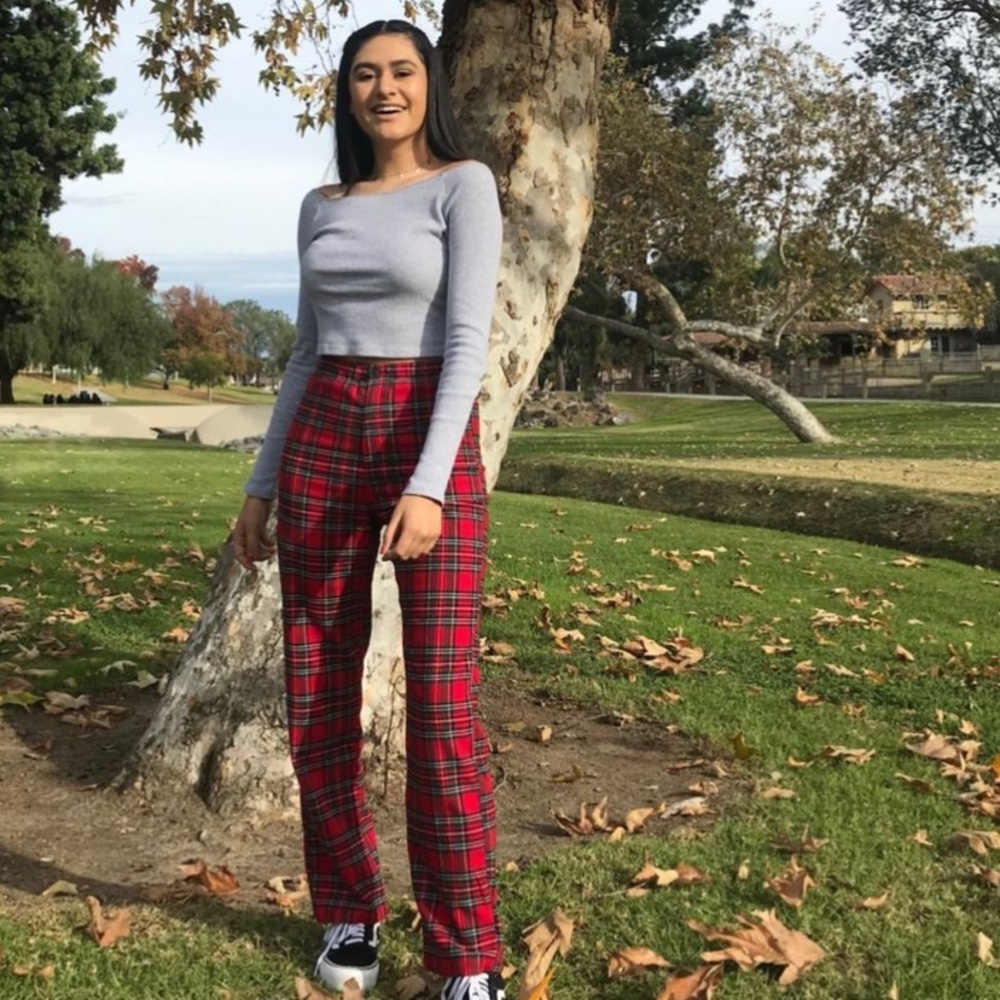 Brandy Melville plaid pants